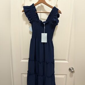 Hill House Navy Midi Dress